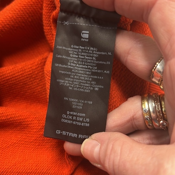 G-Star Raw Camo Sweater in Orange and Green Size M - Picture 11 of 14